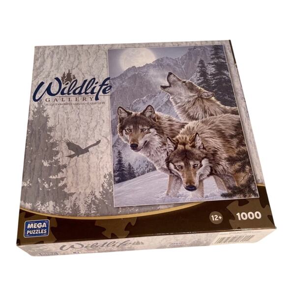 Wildlife Gallery: Moon Dancers Wolf 1000 pc jigsaw Mega Puzzle - Picture 5 of 6